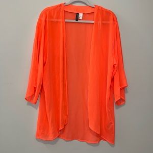 H&M Neon Pink Sheer Cover Up